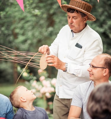Edukacijos Anykščiuose. Nupyniau pynimą