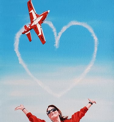 Jenn -painting by Peter Robichaud