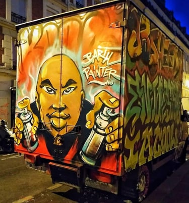 Camtar Barth Le Sablier graffiti