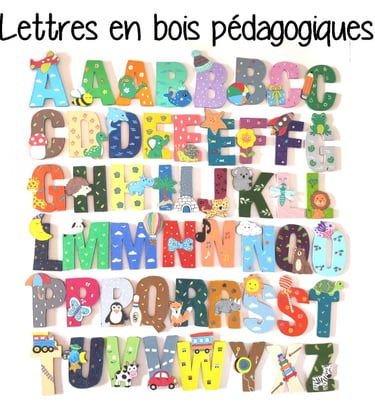 Abécédaire en bois pédagogique