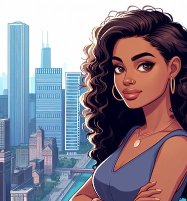 Selam Ghenet, a mesmerizing Ethiopian beauty adjusting to life in Chicago.