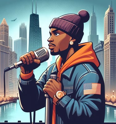 Travis Mayflower, underground rapper aiming to build a powerful business empire.