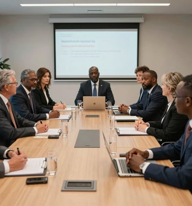 Vibrant cultural festival showcasing traditional Gambian dance and French guests enjoying the moment.
