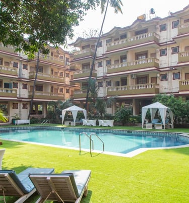 Goa Candolim beach 2BHK AC Apartment, 1 km from Candolim beach.