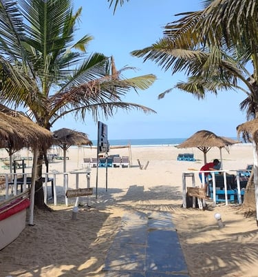 Goa Morjim Village 3 star Beach Resort, North Goa.