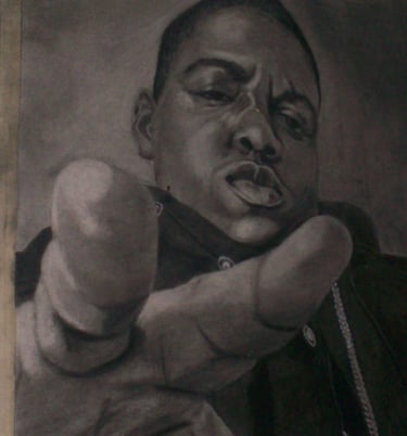 Biggie Smalls Drawing by C. Brown