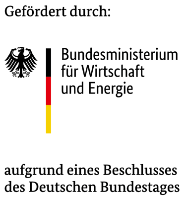 Logo des Bundesministeriums für Wirtschaft und Energie – Förderpartner von Sizeless