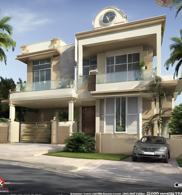 a house with a car parked in front of it