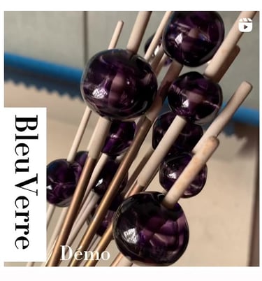 Hélène ROY - BleuVerre - Créatrice de pièces uniques en verre de Murano 