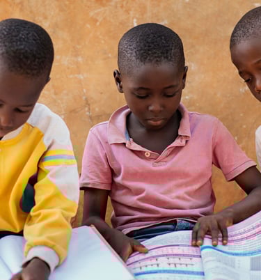 children learning together
