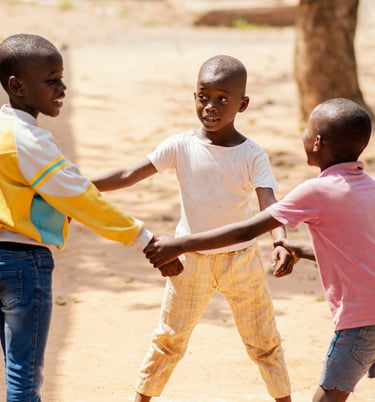 Kids playing together