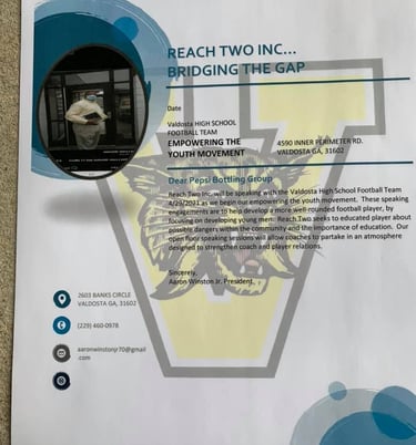 PEPSI sponsor letter Reach Two