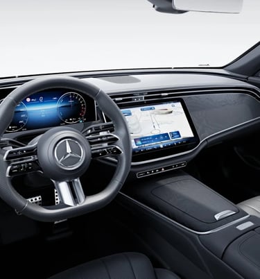 Mercedes-Benz E-Class Brown Leather Interior Dark Grey