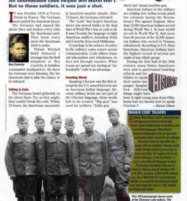 Choctaw Native American Codetalkers
