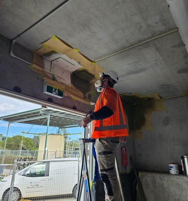 Intumescent painters, coating intumescent at Sydney Water, Rouse Hill Nsw