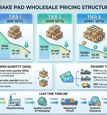 Brake component quality certifications including ECE R90, AMECA, IATF 16949, and ISO 9001 standards