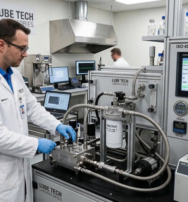 Professional quality control laboratory ISO 4548-12 oil filter testing equipment hydraulic test bench