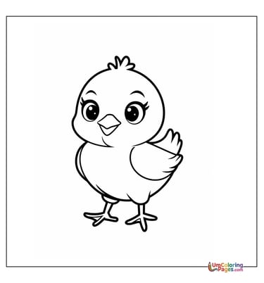 chick coloring page