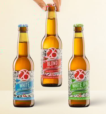 Bière blanche, bière blonde, blanche IPA