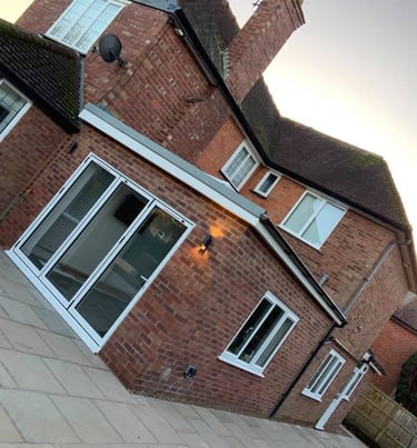 Rear house extension in Worcester designed for open-plan living