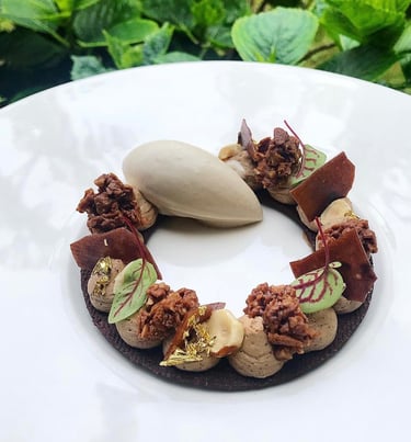 Dessert Chocolat cèpes Ajaccio Alexis Vergnory Chef 