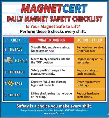 Daily Magnet Safety Checklist