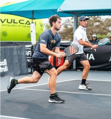 Dylan Frazier & JW Johnson charging up to the kitchen