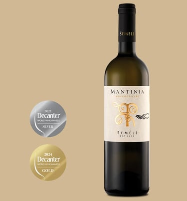 Flasche Semeli Mantinia Moschofilero Weißwein aus Griechenland