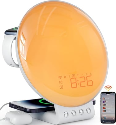 a clock that is sitting on a table