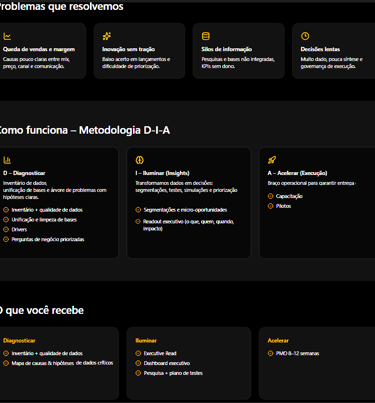 a website page with a black and white theme