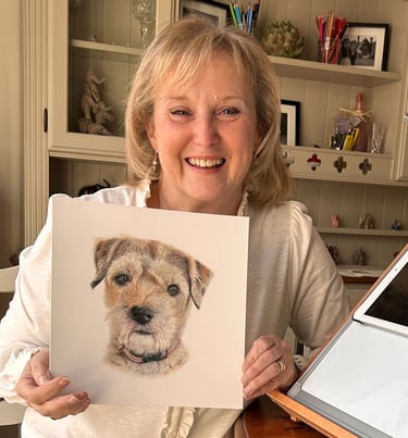 Photo of woman with animal portrati