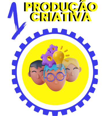 icones coloridos cabeças criativas