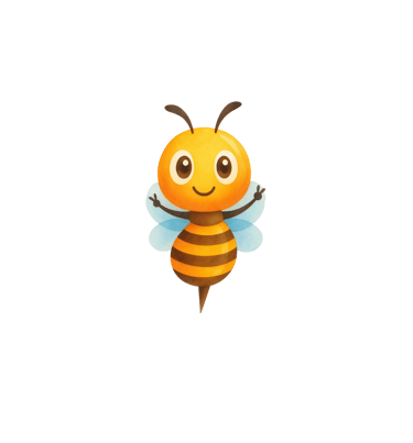 Bernice the bee is waving