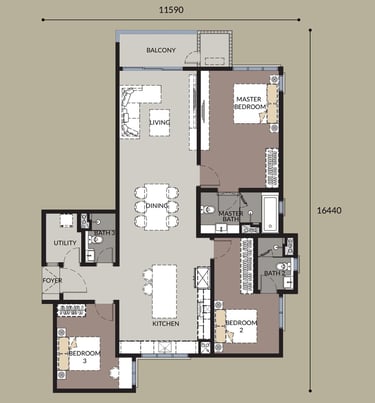 Talisa Bangsar Hill Park Layout Plan Type 3A