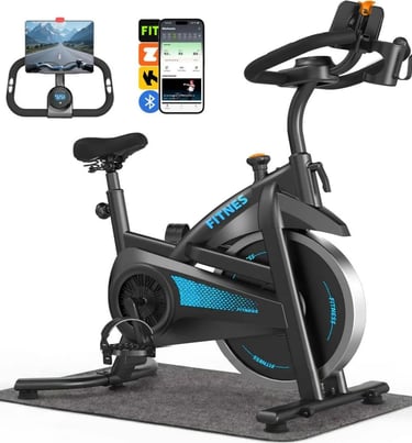 Bicicleta Ergométrica Spinning Wizo com Bluetooth e Conexão para Aplicativos de Treino