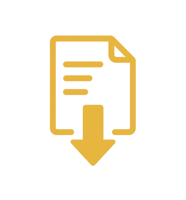Download arrow over document icon