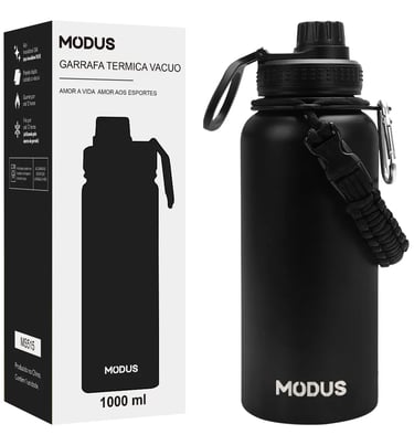 Garrafa Térmica 1 L Aço Inox Bebidas Quentes e Frias