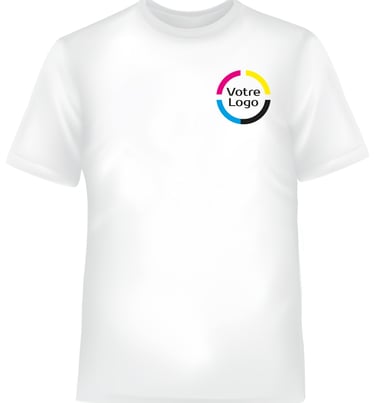 Tshirt blanc personnalisé - 16 Print - charente