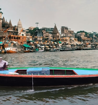 Evening boat ride from dashashwamedh ghat