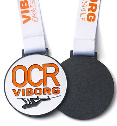 We produce good quality sports medals and polyester lanyard with custom logo.