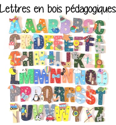 Abécédaire en bois pédagogique