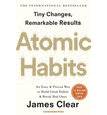 Atomic Habits book cover – Atomic Habits by James Clear
