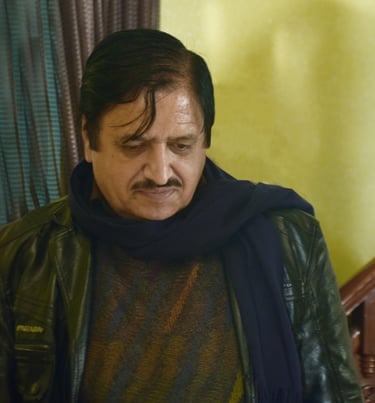 Film Writer ,Director Saleem Murad During Raqeeb Film Shoot