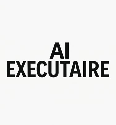 AI Executaire platform logo intelligent assistant for digital business growth and automation.