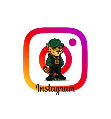  Logo de Instagram con mascota Fresh CBD en el centro para redes sociales
