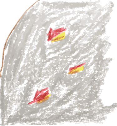 a drawing of a piece of art work