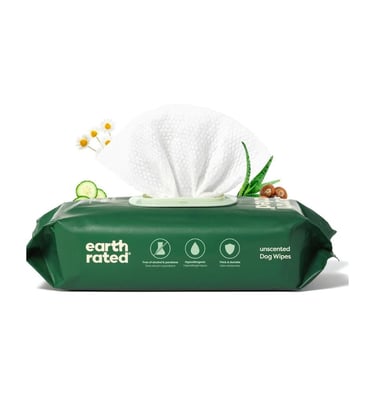 eco-friendly pet wipes, unscented pet wipes, 100 count