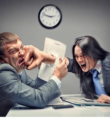 agressivité au travail violence débordement accident au travail