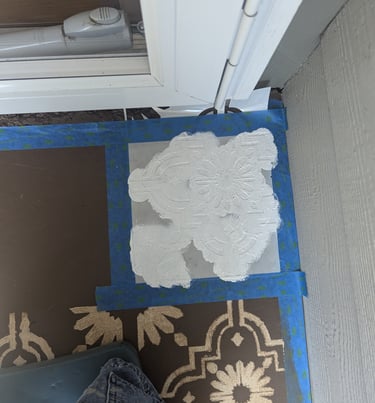 Painted stencil