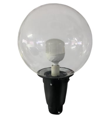 PUNTA DE POSTE ESFERA TRANSPARENTE